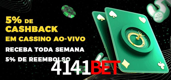 Promoções do cassino ao Vivo 4141Bet